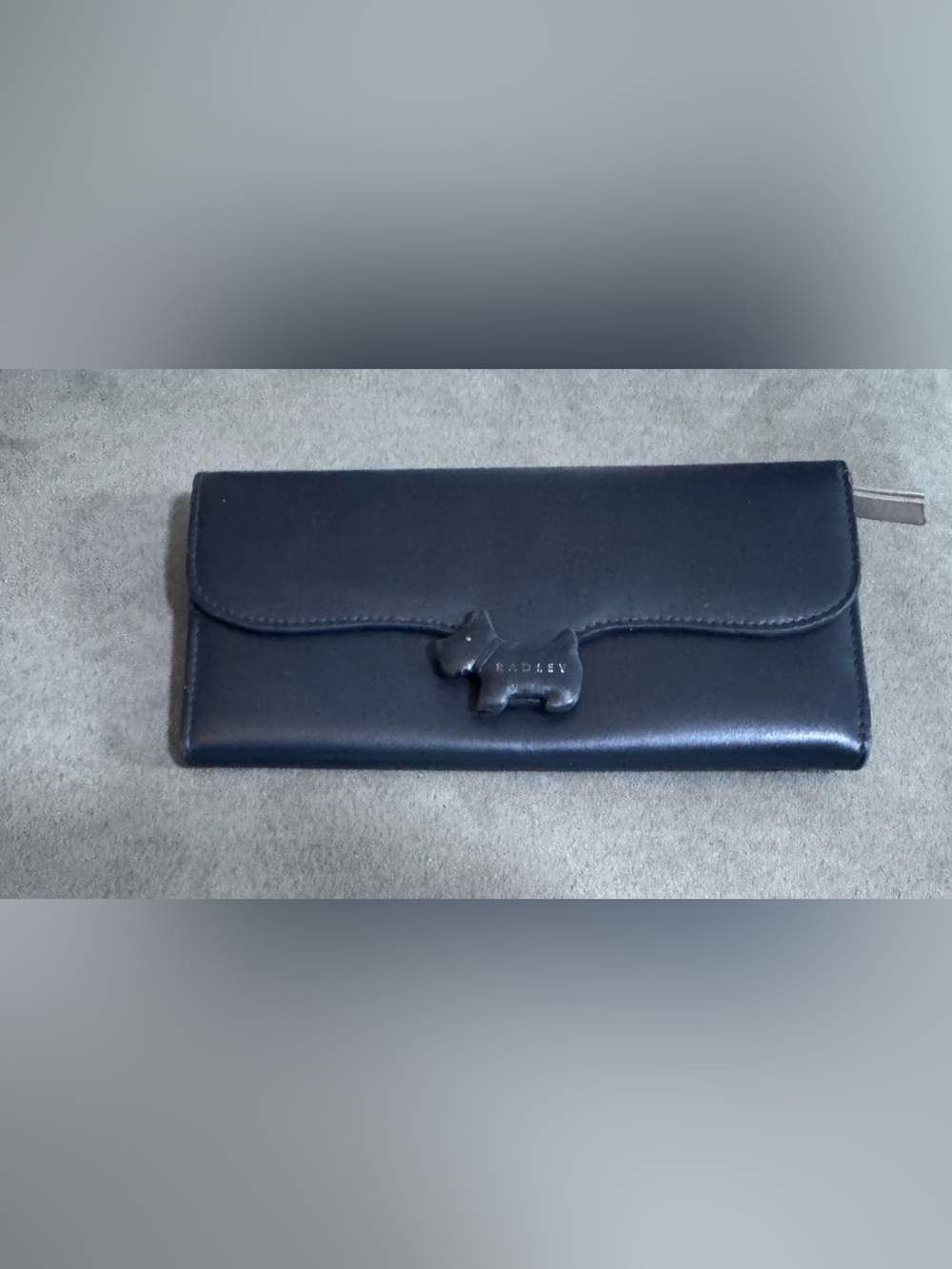 RADLEY LONDON Navy Blue  Leather Wallet with Iconic Dog Detail